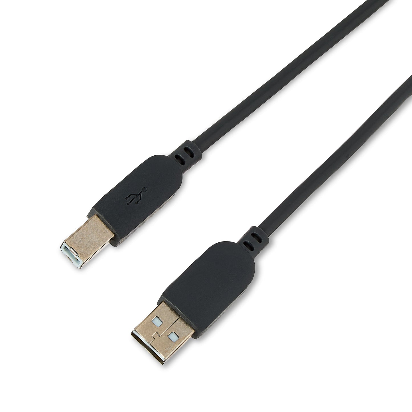 . 10Ft USB Printer Cable, USB to USB-B, Gray, 1 Piece per Pack