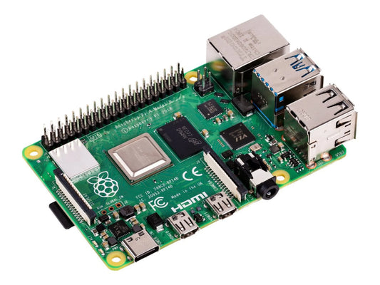 4 Model B - Single-Board Computer - Broadcom BCM2711 / 1.5 Ghz - RAM 4 GB - 802.11A/B/G/N/Ac, Bluetooth 5.0